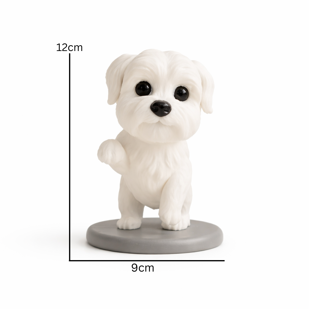 Cute Puppy Decorative Figurine – Modern Tabletop Home Décor