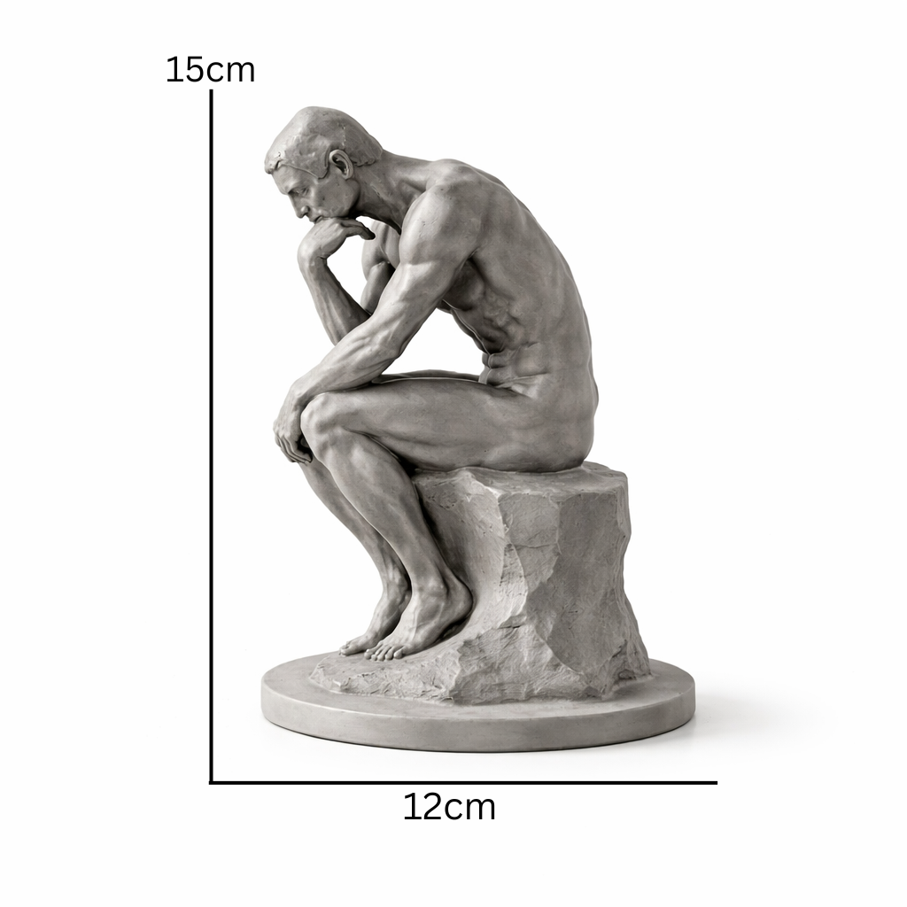 The Thinker Inspired Sculpture – Premium Classic Art Decor for Home &amp; Office