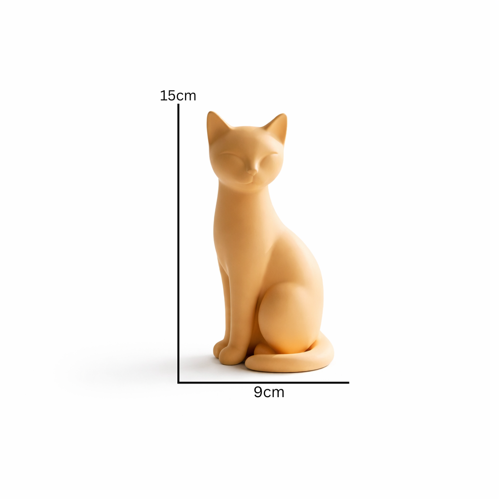Minimalist Cat Figurine – Modern Desk & Home Decor Accent