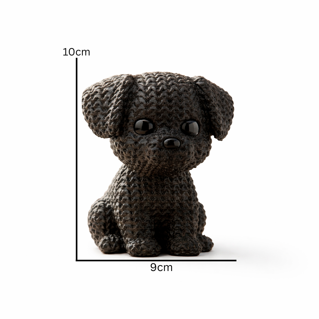 Cute Puppy Figurine – Modern Minimalist Dog Sculpture for Home Décor & Desk Styling