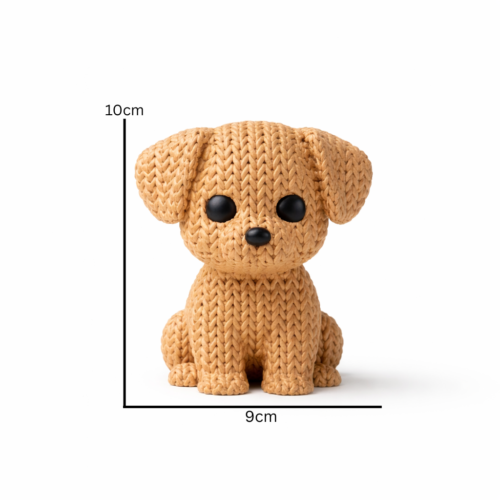 Cute Puppy Figurine – Modern Minimalist Dog Sculpture for Home Décor & Desk Styling