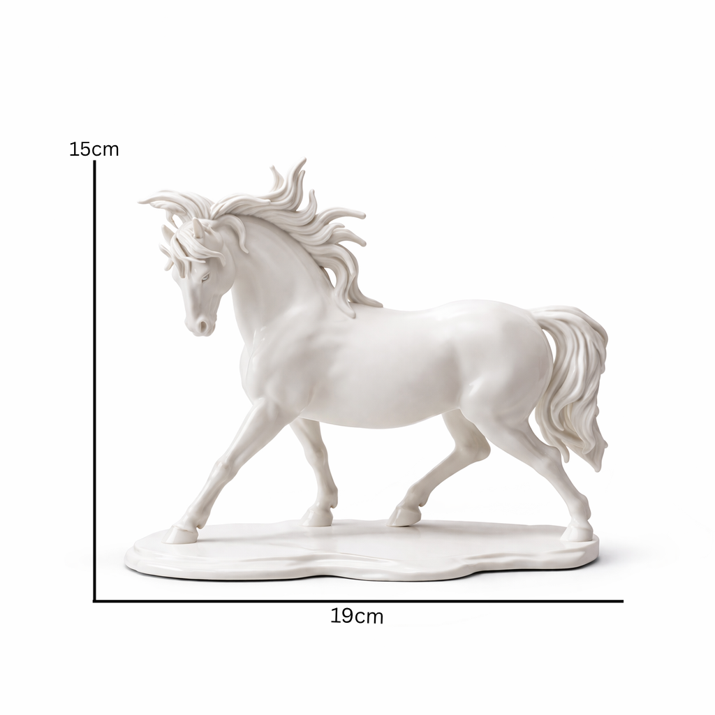 Modern Horse Sculpture – Elegant Tabletop Decor Accent