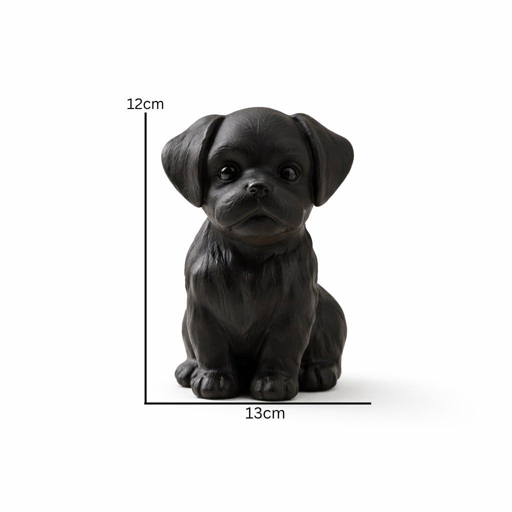 Cute Puppy Figurine – Modern Decorative Dog Sculpture for Home & Office