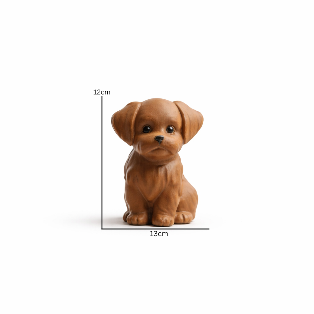 Cute Puppy Figurine – Modern Decorative Dog Sculpture for Home & Office