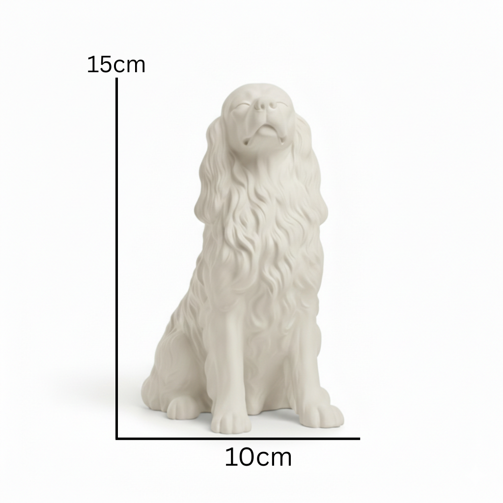 Elegant Spaniel Dog Figurine