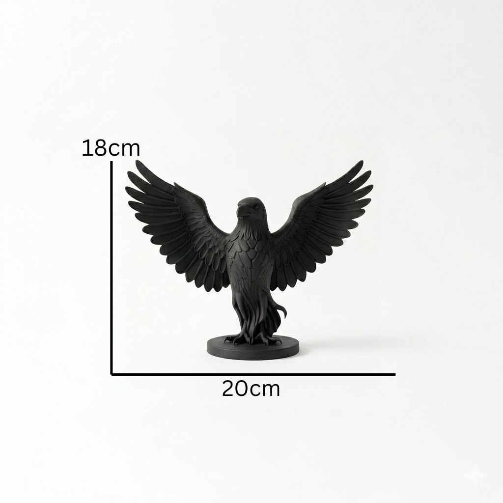 Gothic Sentinel Raven Statue