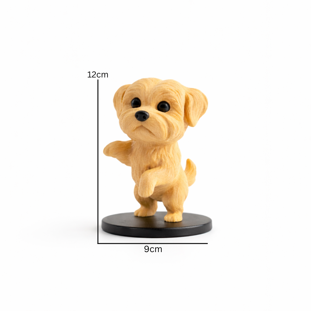 Cute Puppy Decorative Figurine – Modern Tabletop Home Décor