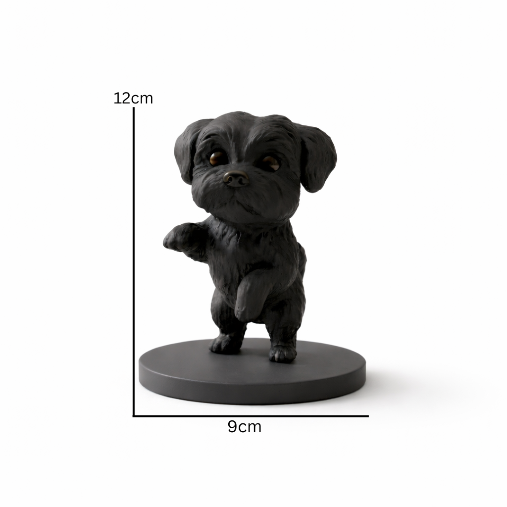 Cute Puppy Decorative Figurine – Modern Tabletop Home Décor