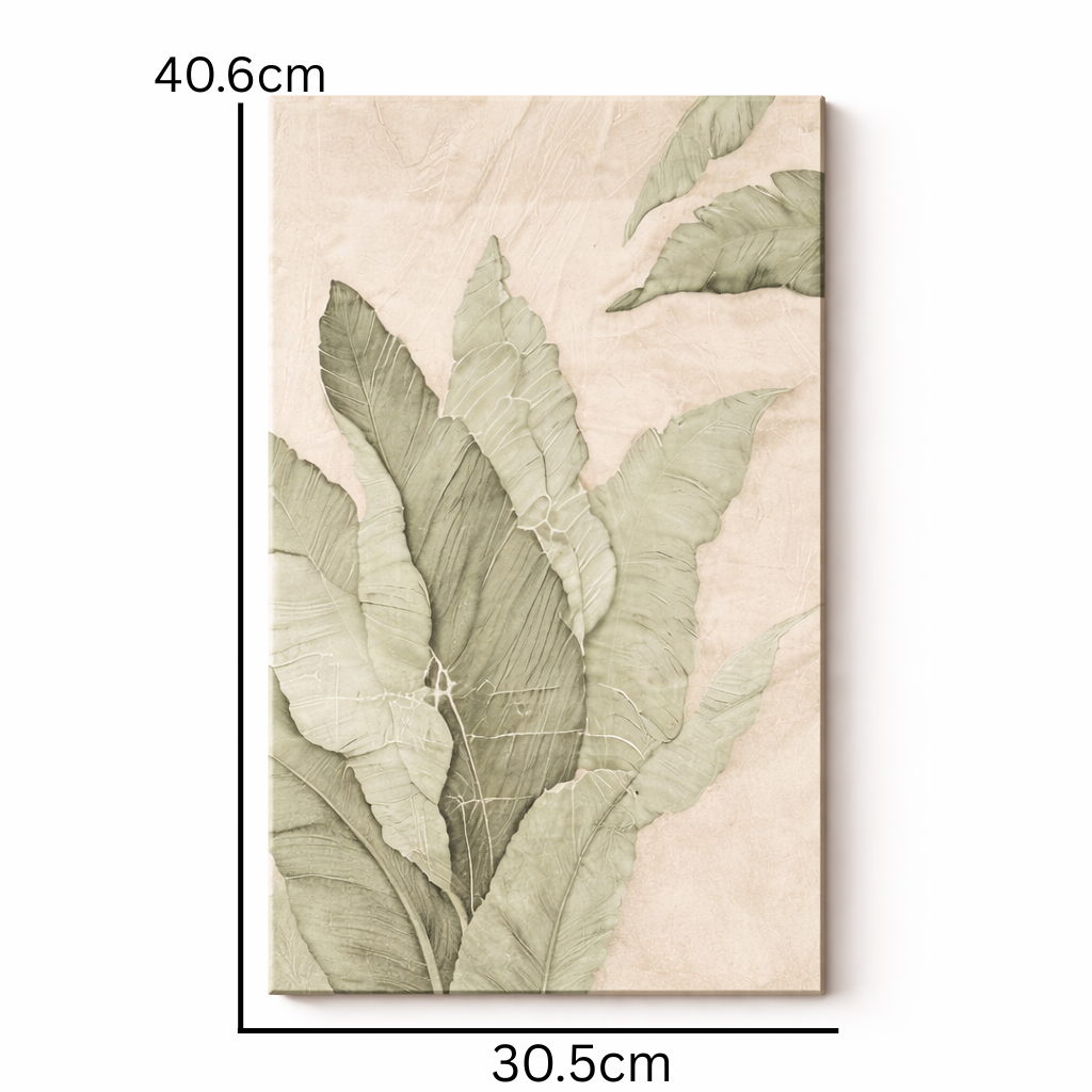 Modern Botanical Wall Art Set of 3 – Minimalist Nature Inspired Decorative Wall Panels for Living Room, Bedroom & Home Decor
