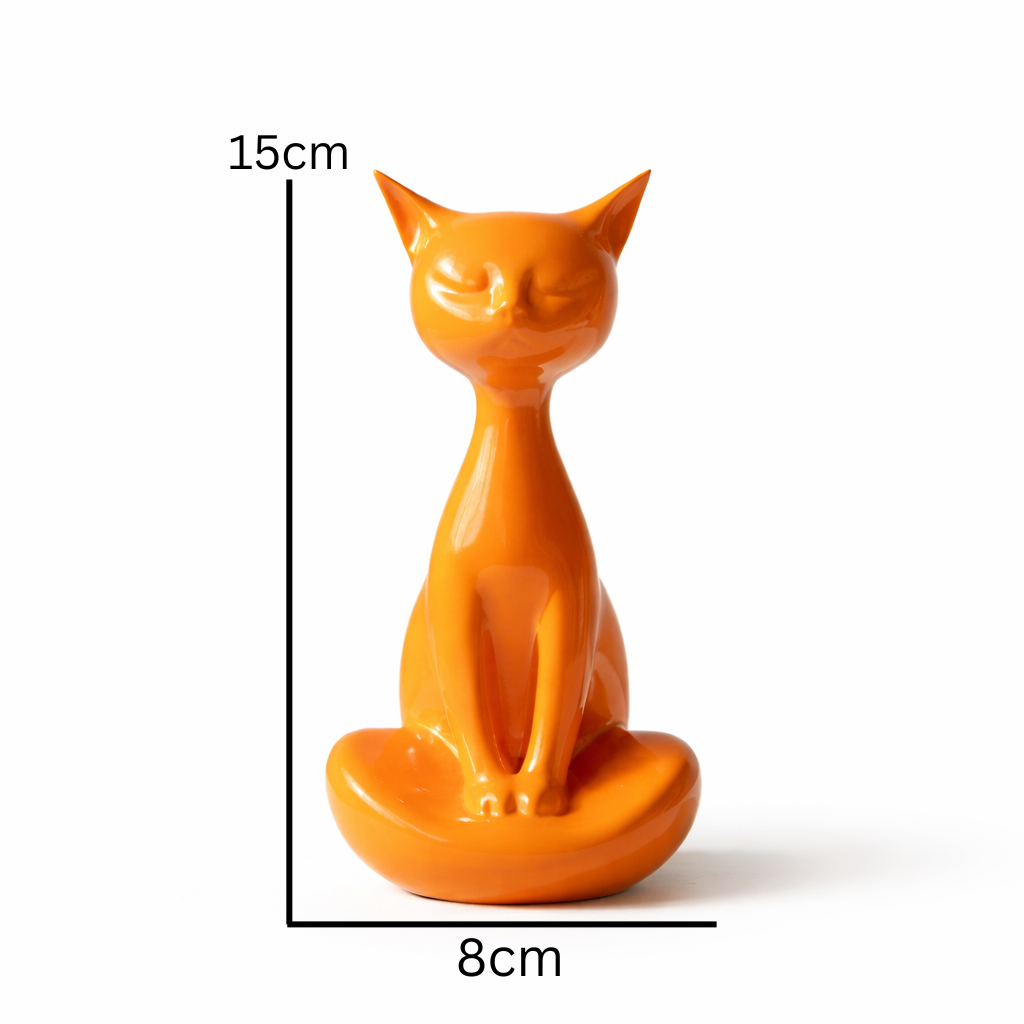 Zen Meditating Cat | Minimalist Yoga Feline Decor