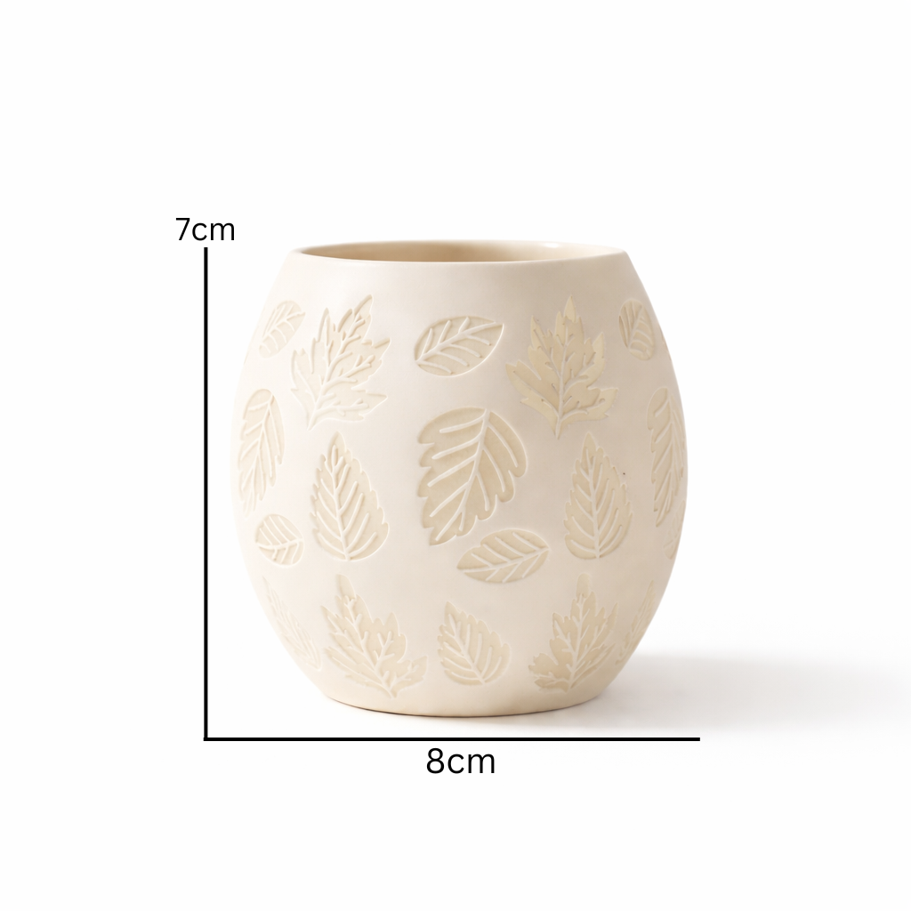 Leaf Pattern LED Tea Light Lamp – Minimalist Decorative Table Lamp