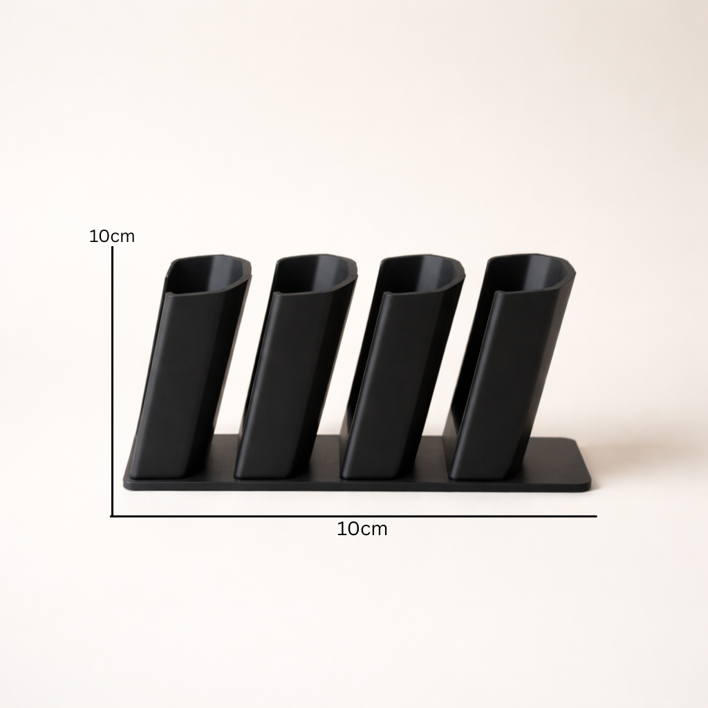 Modern Desk Remote Holder – Minimalist Multi Slot Organizer for TV Remotes, Controllers & Desk Accessories