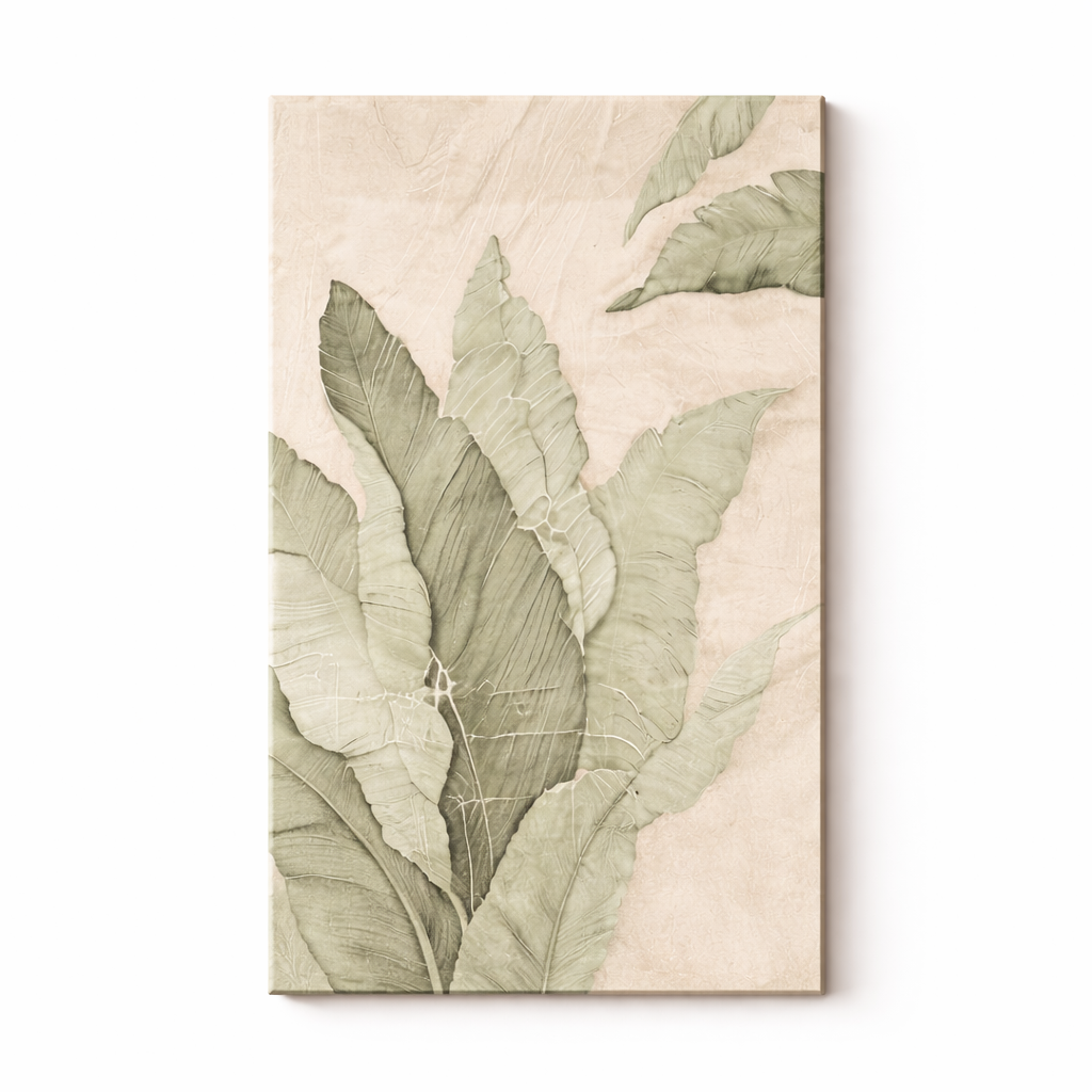 Modern Botanical Wall Art Set of 3 – Minimalist Nature Inspired Decorative Wall Panels for Living Room, Bedroom & Home Decor