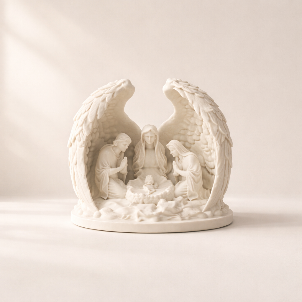 Holy Trinity LED Tealight Nativity Décor