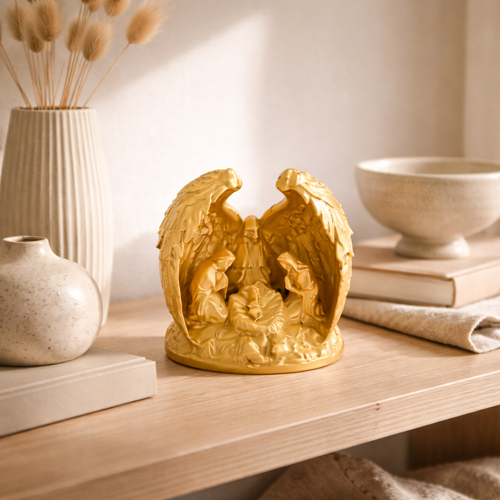 Holy Trinity LED Tealight Nativity Décor