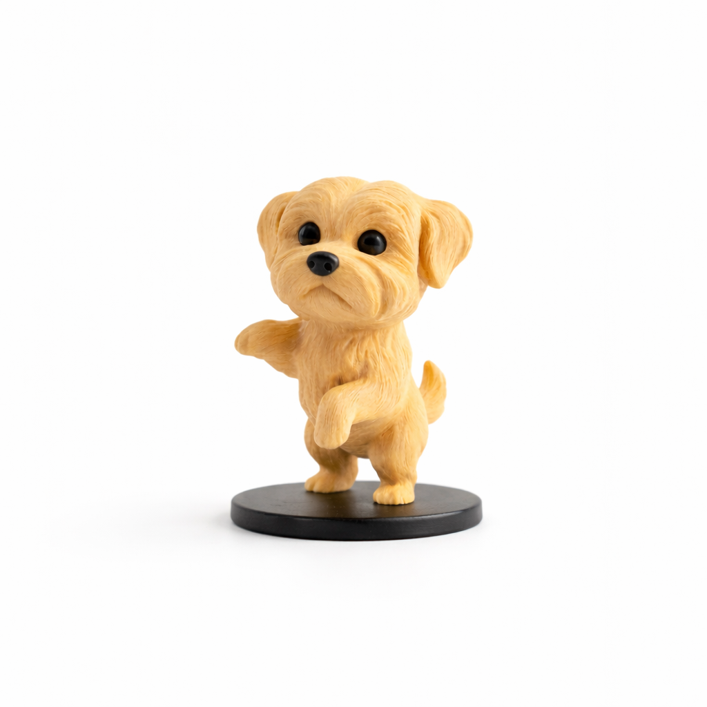 Cute Puppy Decorative Figurine – Modern Tabletop Home Décor