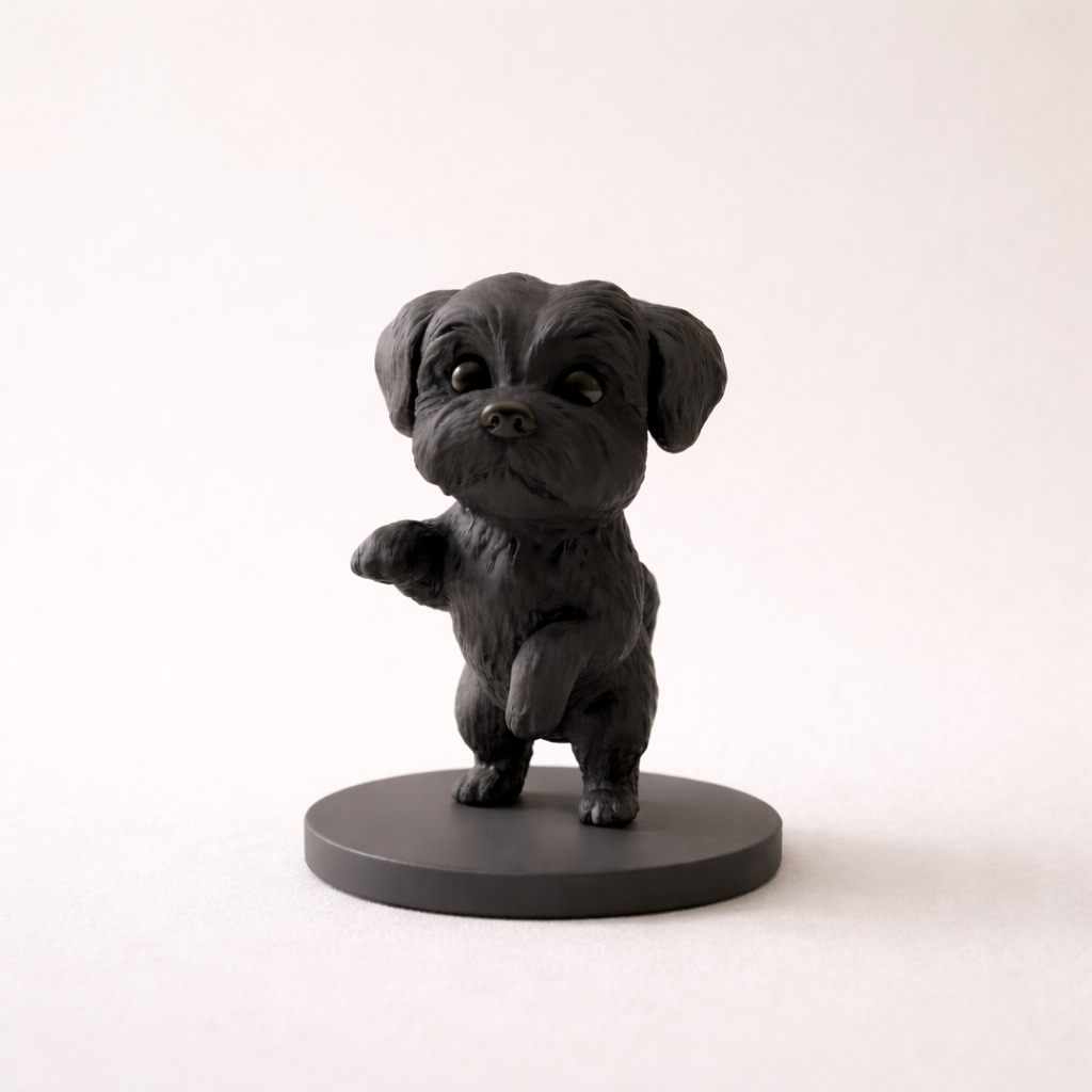 Cute Puppy Decorative Figurine – Modern Tabletop Home Décor