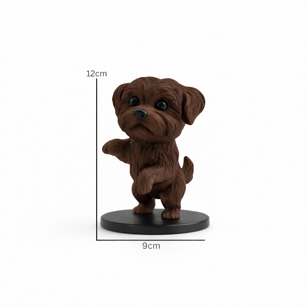 Cute Puppy Decorative Figurine – Modern Tabletop Home Décor