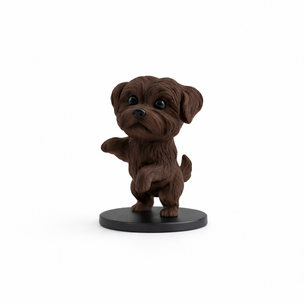 Cute Puppy Decorative Figurine – Modern Tabletop Home Décor