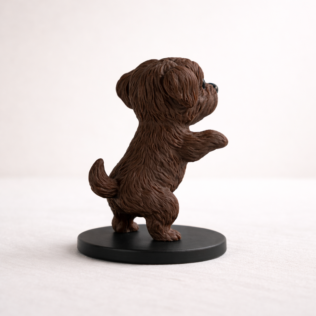 Cute Puppy Decorative Figurine – Modern Tabletop Home Décor