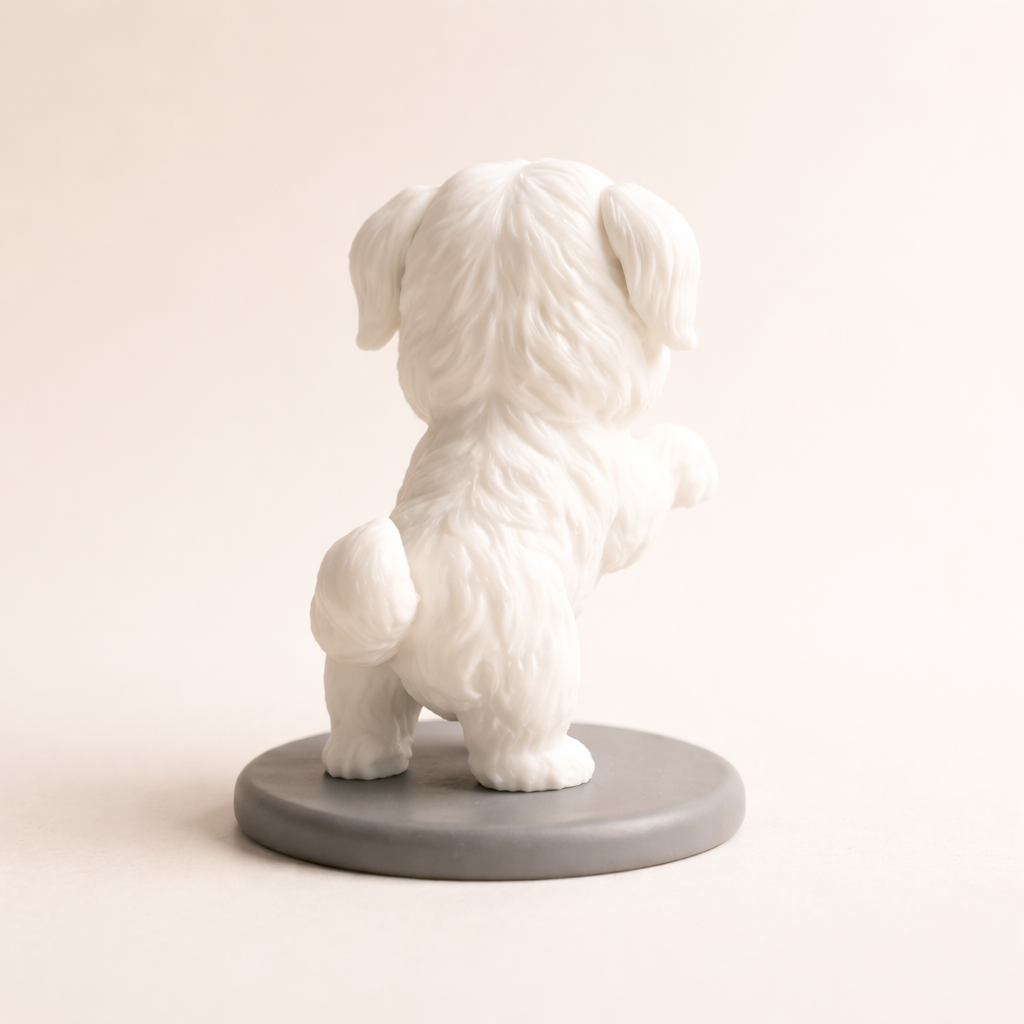 Cute Puppy Decorative Figurine – Modern Tabletop Home Décor