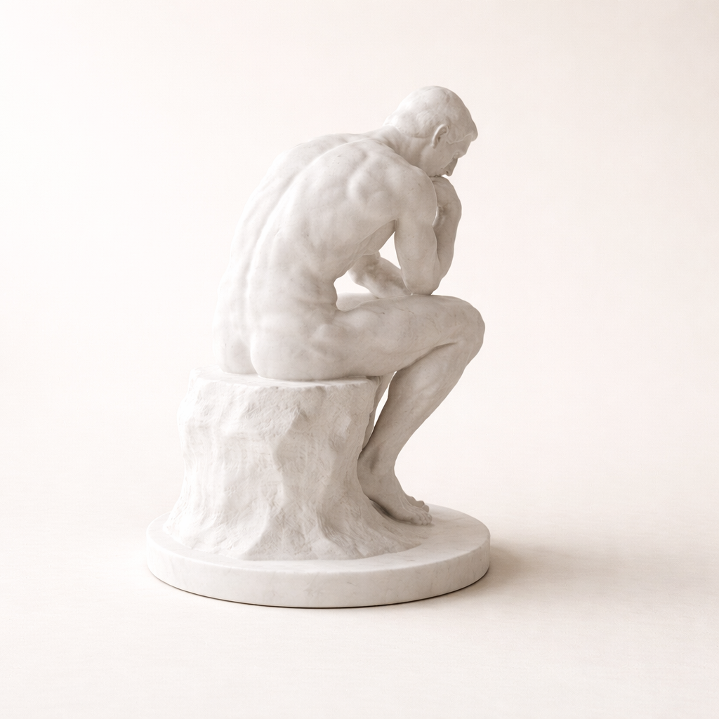 The Thinker Inspired Sculpture – Premium Classic Art Decor for Home &amp; Office