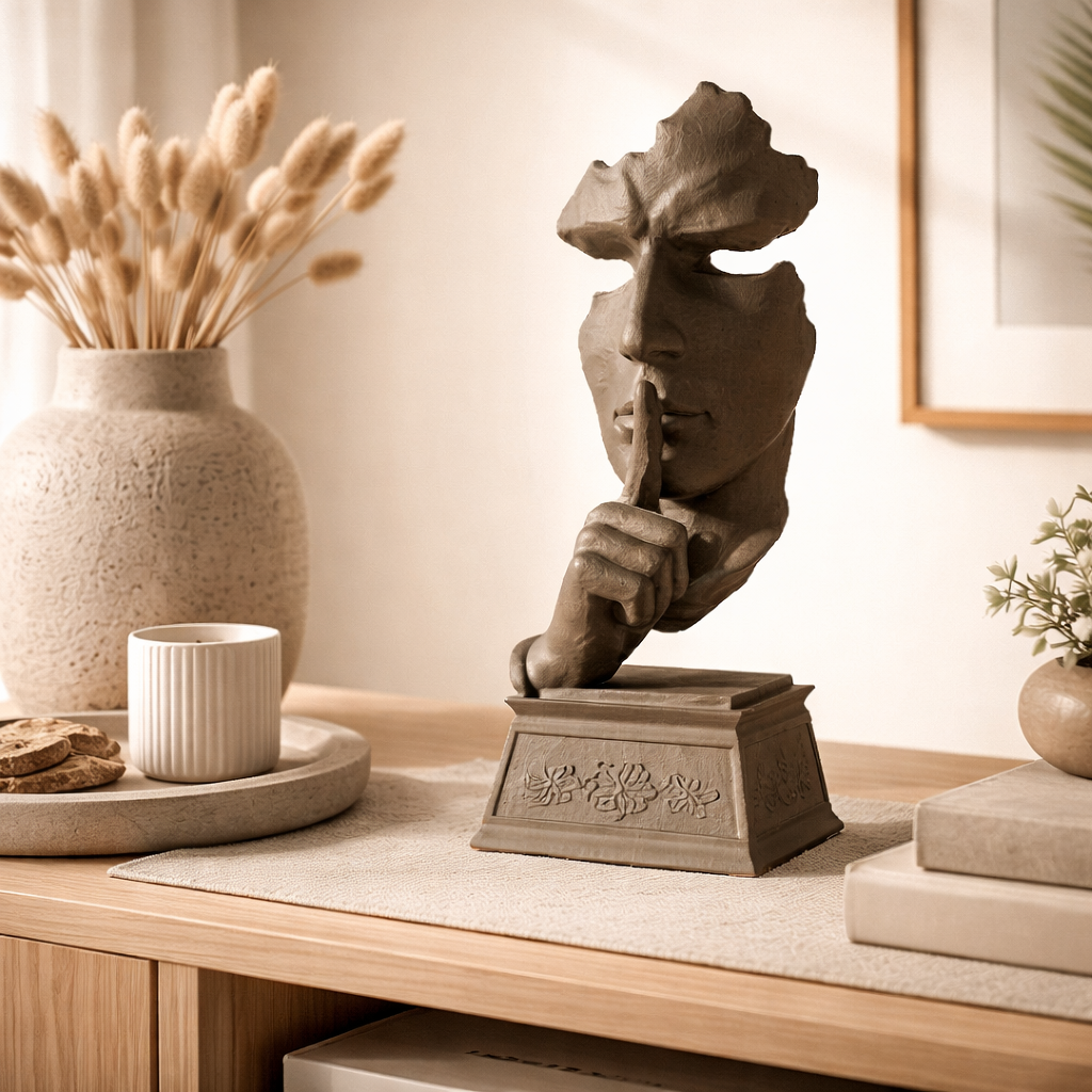 Abstract Face Sculpture Showpiece | Modern Artistic Home Decor Accent for Living Room & Office