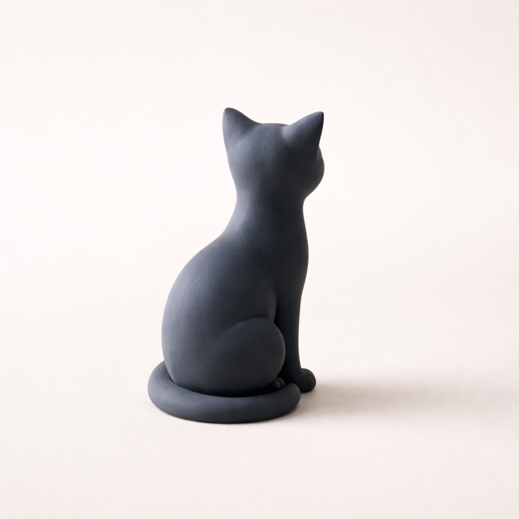 Minimalist Cat Figurine – Modern Desk & Home Decor Accent