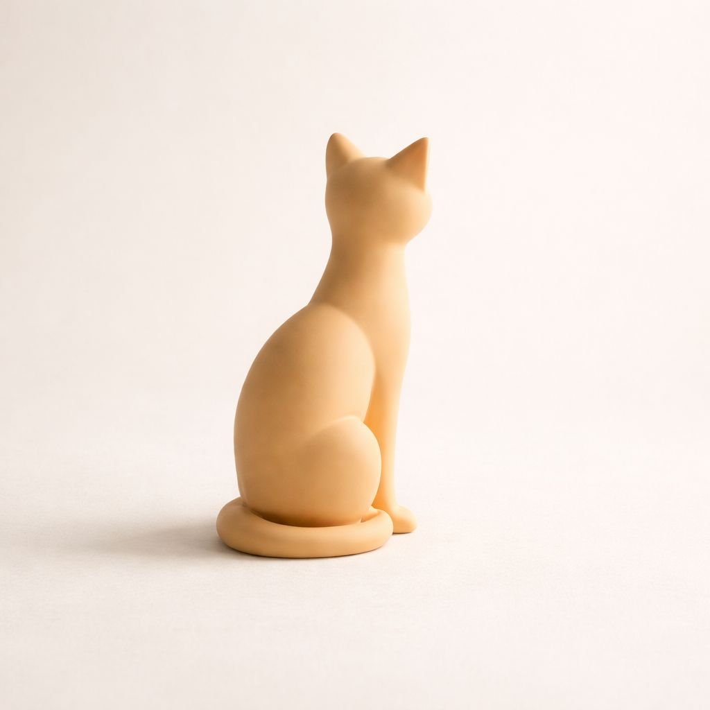 Minimalist Cat Figurine – Modern Desk & Home Decor Accent