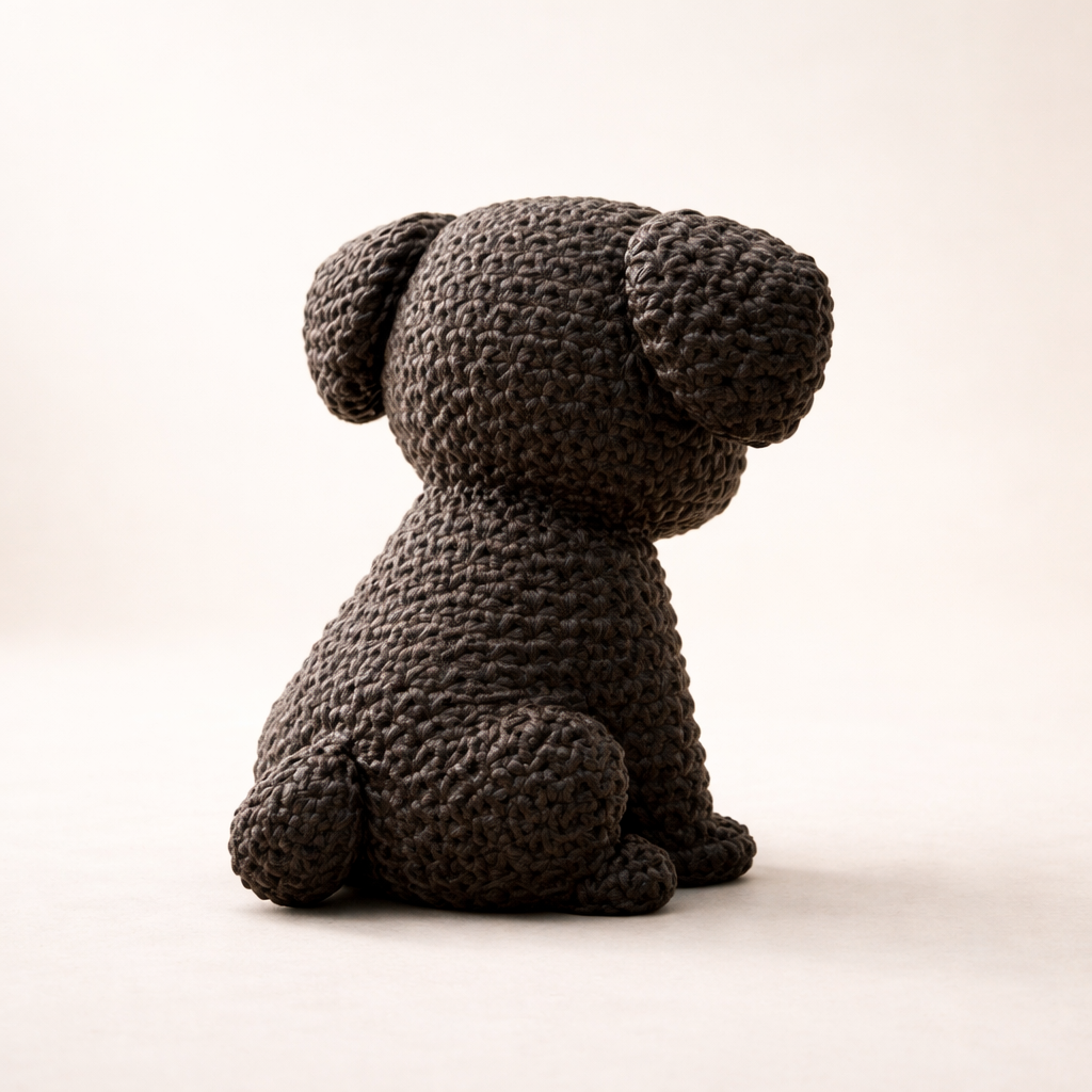 Cute Puppy Figurine – Modern Minimalist Dog Sculpture for Home Décor & Desk Styling