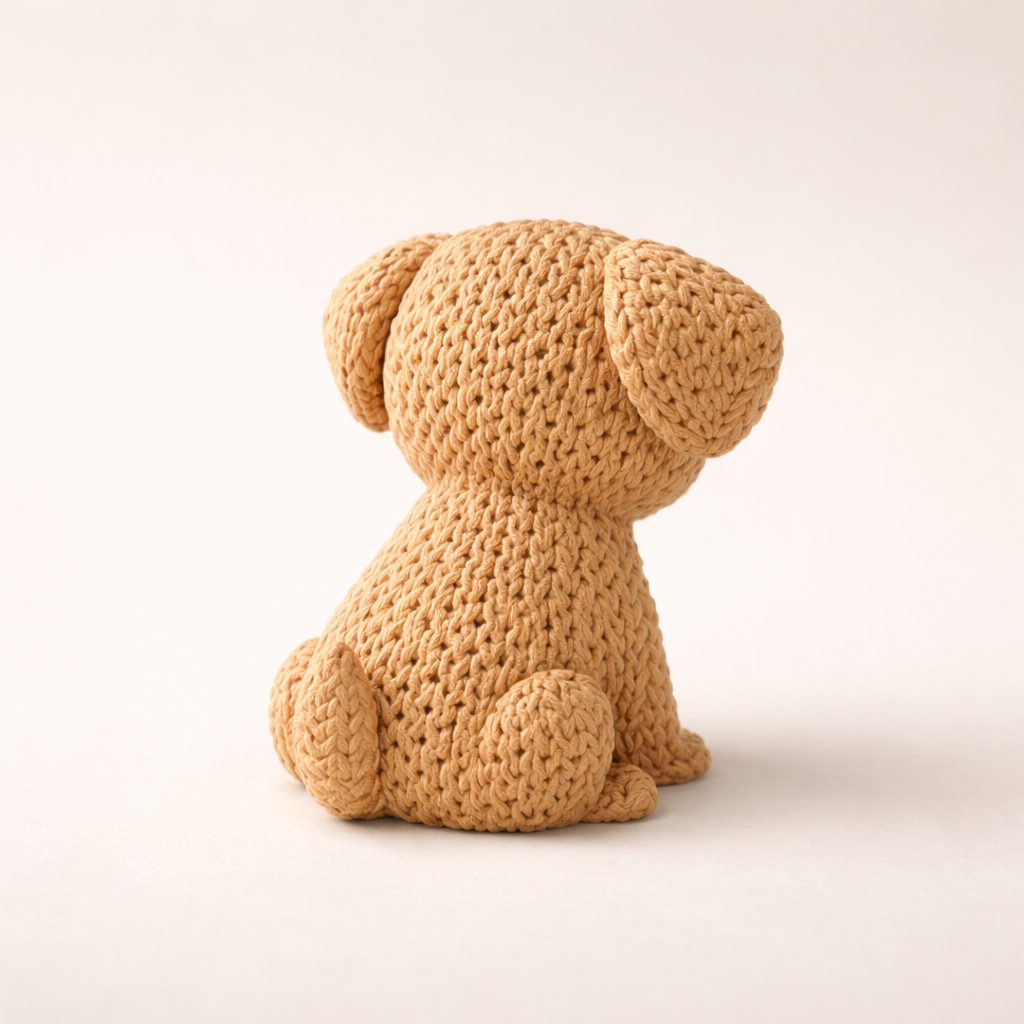 Cute Puppy Figurine – Modern Minimalist Dog Sculpture for Home Décor & Desk Styling