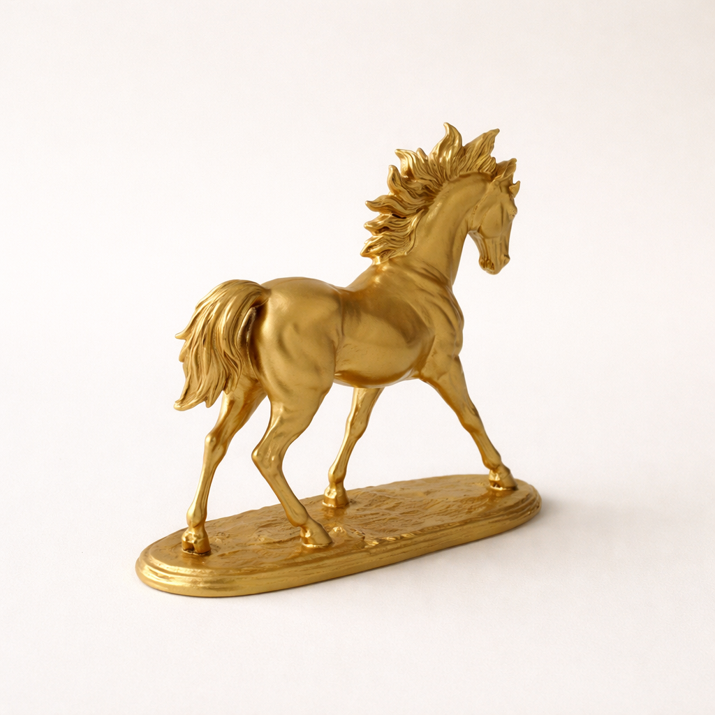Modern Horse Sculpture – Elegant Tabletop Decor Accent