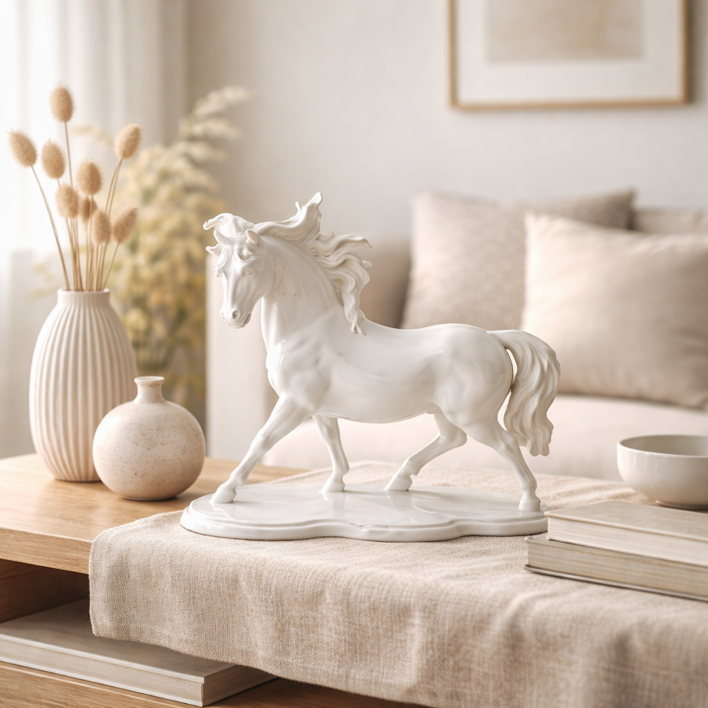 Modern Horse Sculpture – Elegant Tabletop Decor Accent
