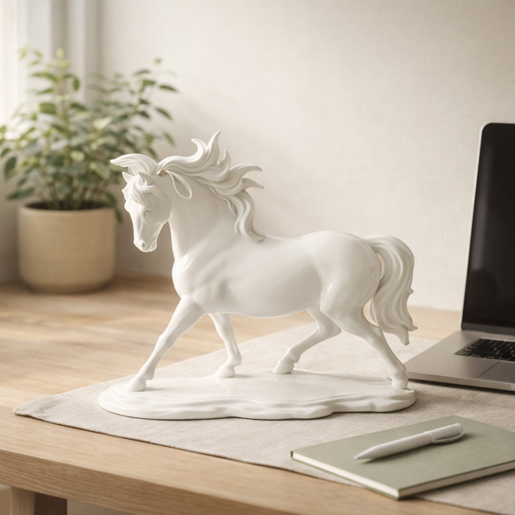 Modern Horse Sculpture – Elegant Tabletop Decor Accent