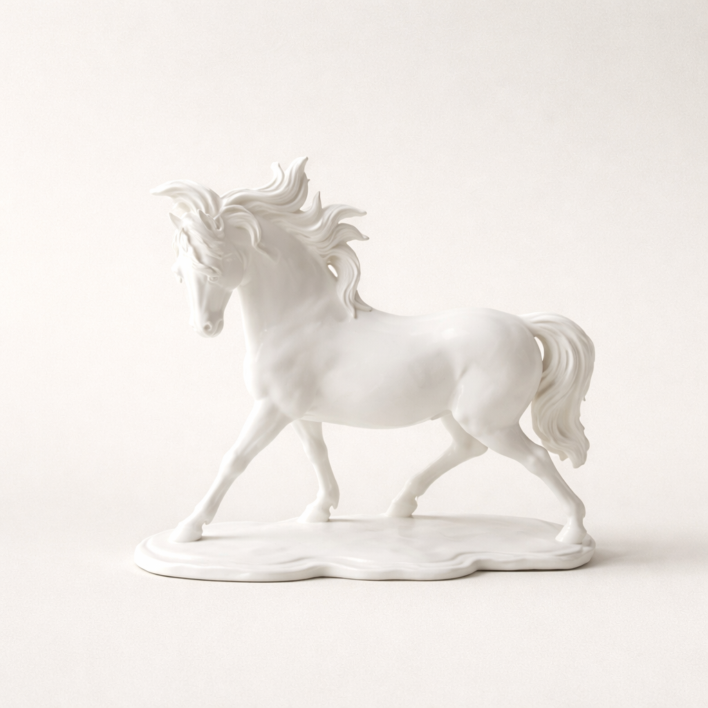 Modern Horse Sculpture – Elegant Tabletop Decor Accent