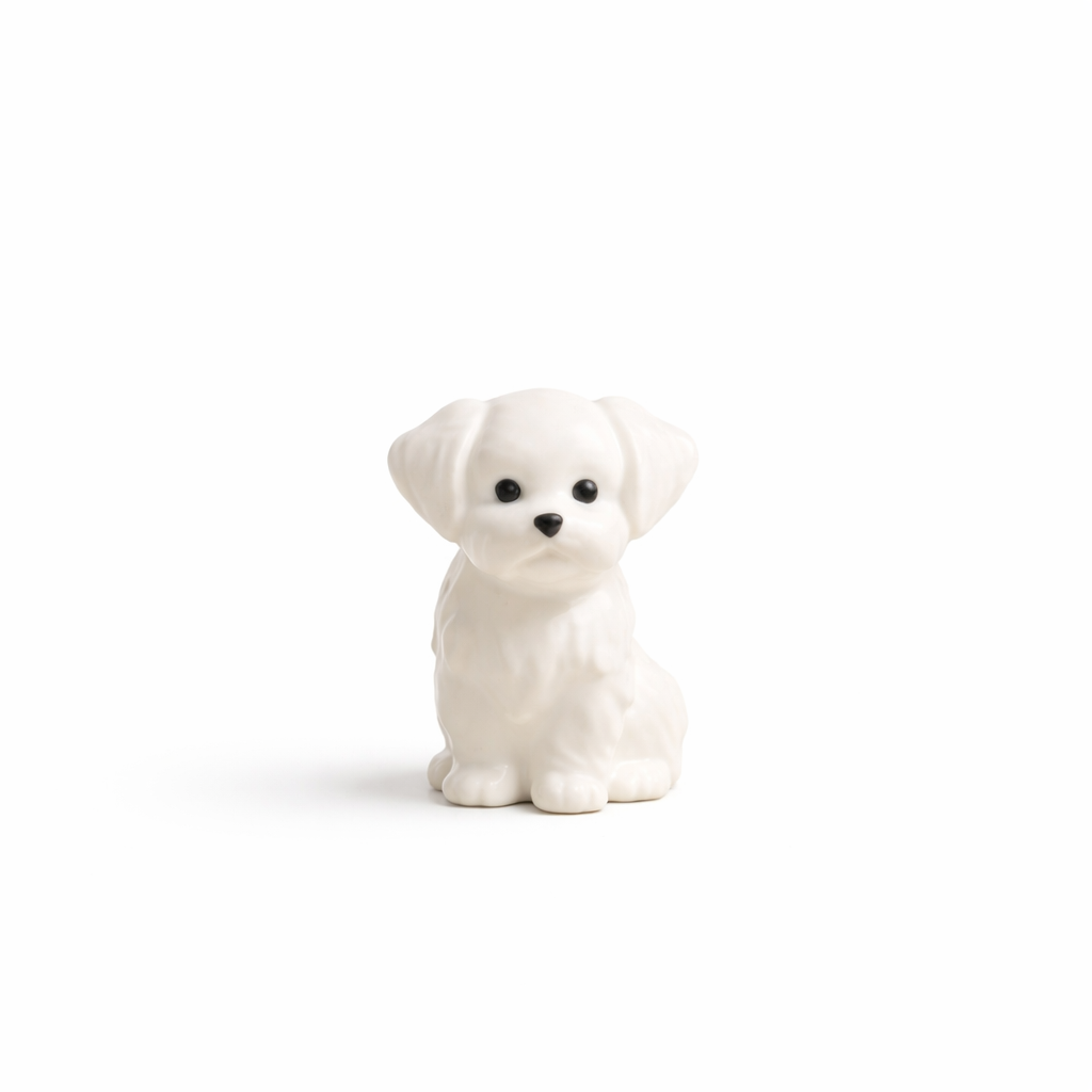 Cute Puppy Figurine – Modern Decorative Dog Sculpture for Home & Office