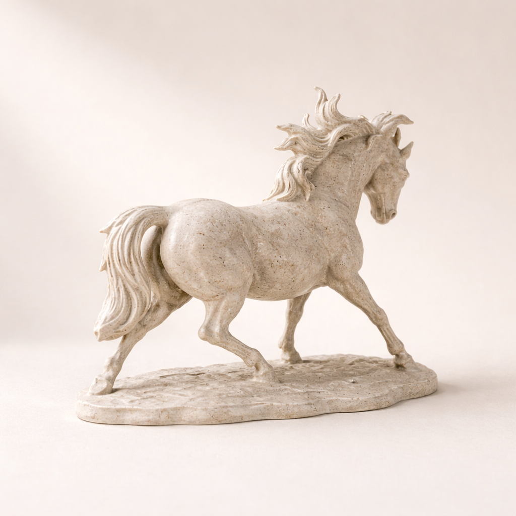 Modern Horse Sculpture – Elegant Tabletop Decor Accent