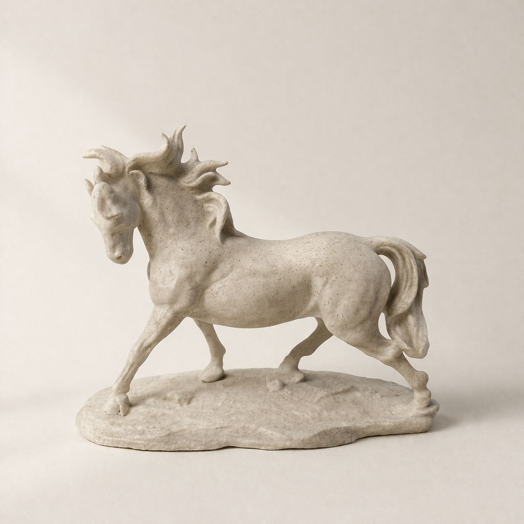 Modern Horse Sculpture – Elegant Tabletop Decor Accent