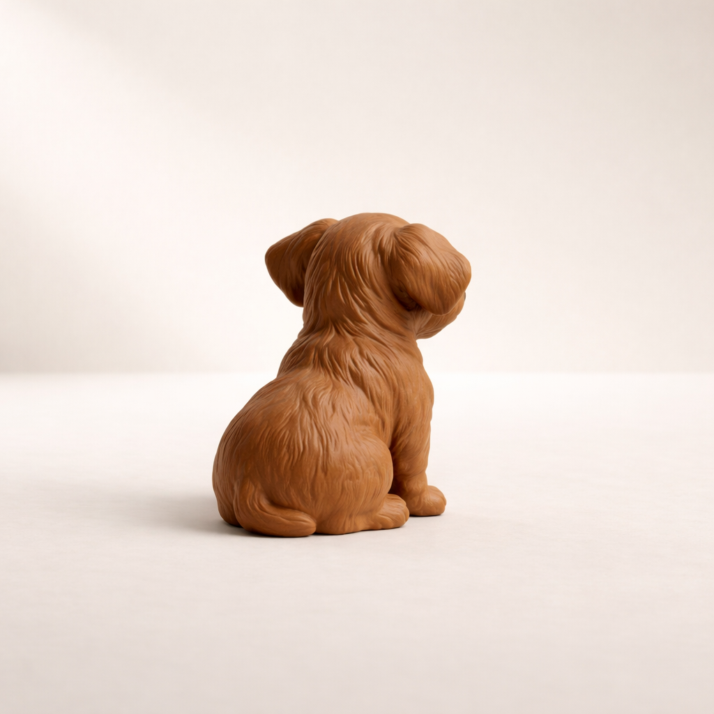 Cute Puppy Figurine – Modern Decorative Dog Sculpture for Home & Office