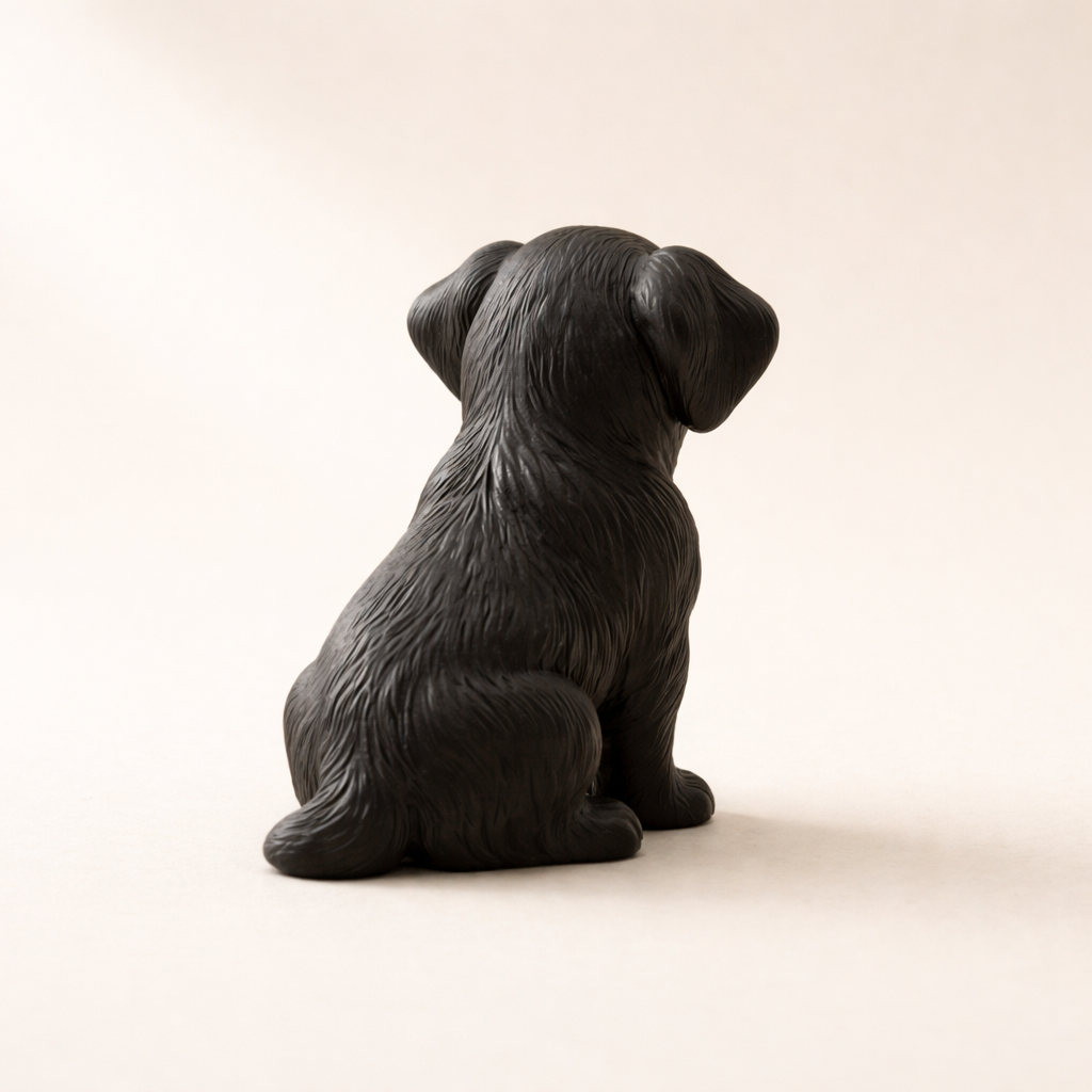 Cute Puppy Figurine – Modern Decorative Dog Sculpture for Home & Office