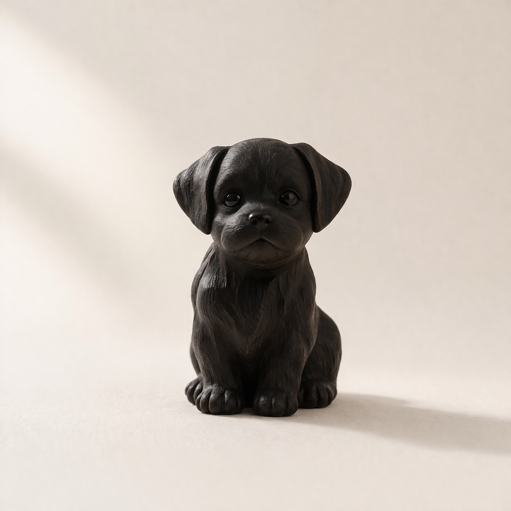 Cute Puppy Figurine – Modern Decorative Dog Sculpture for Home & Office