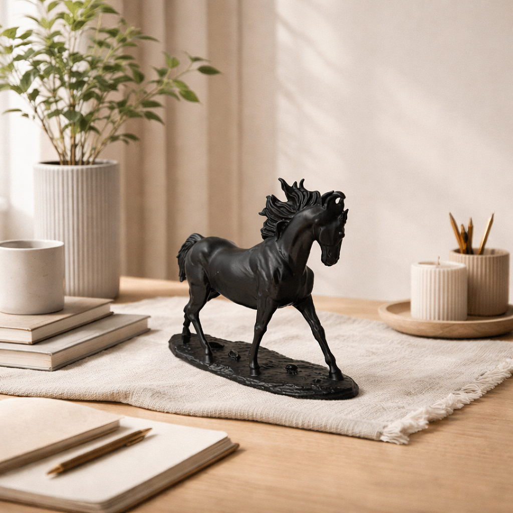 Modern Horse Sculpture – Elegant Tabletop Decor Accent