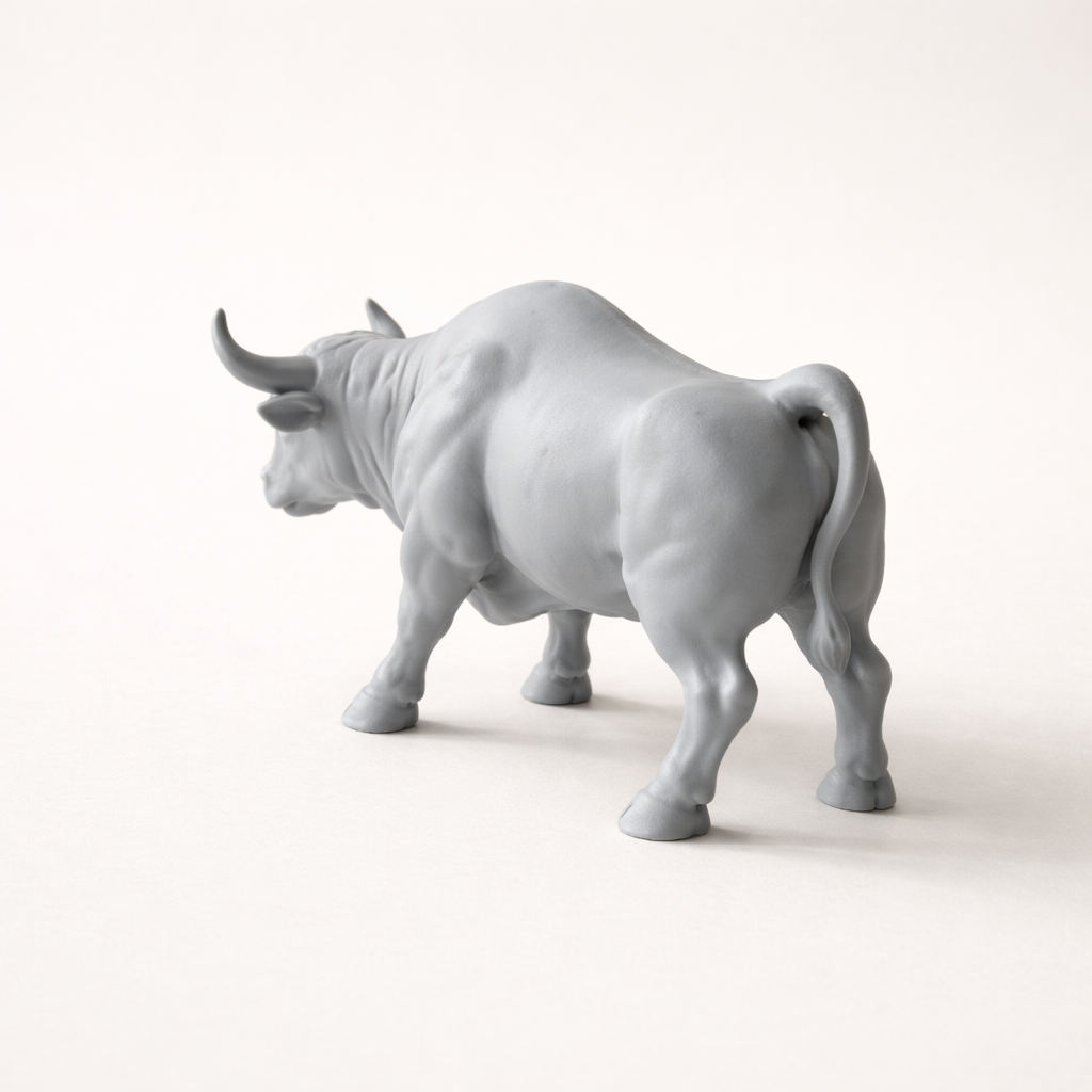 Majestic Bull Statue | Minimalist Strength Decor
