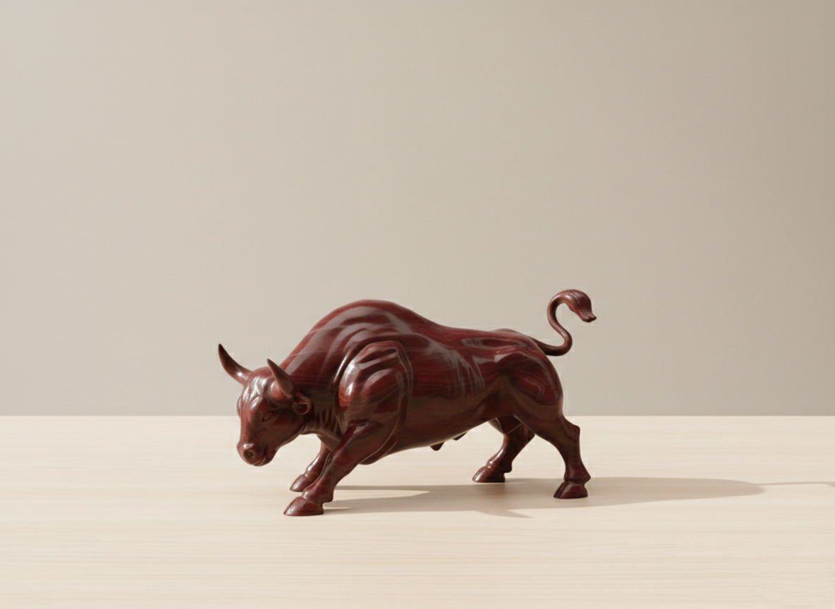 Majestic Bull Statue | Minimalist Strength Decor