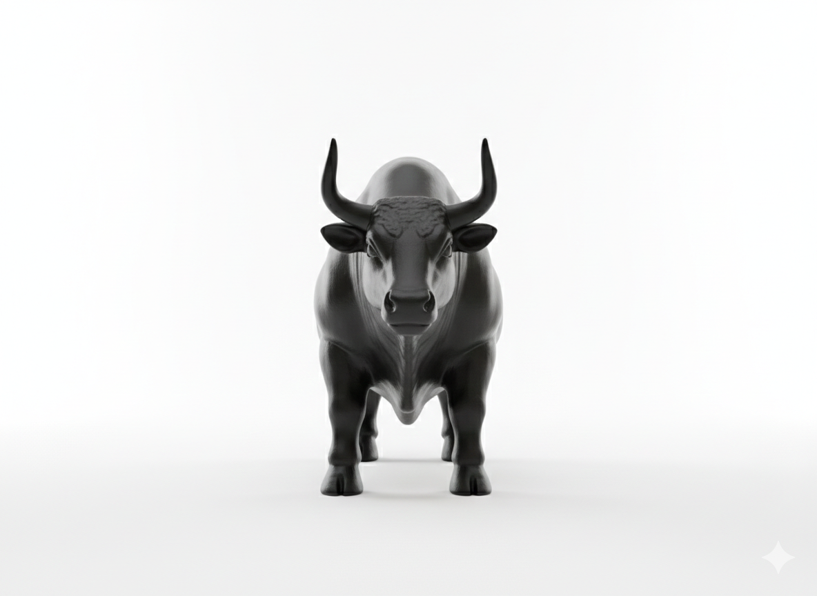 Majestic Bull Statue | Minimalist Strength Decor