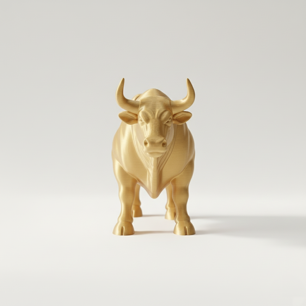 Majestic Bull Statue | Minimalist Strength Decor