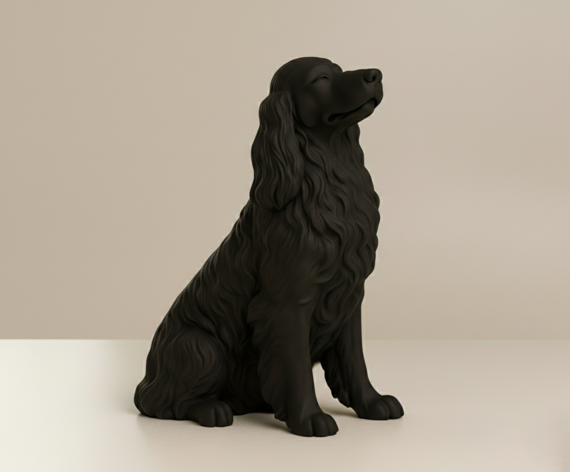 Elegant Spaniel Dog Figurine