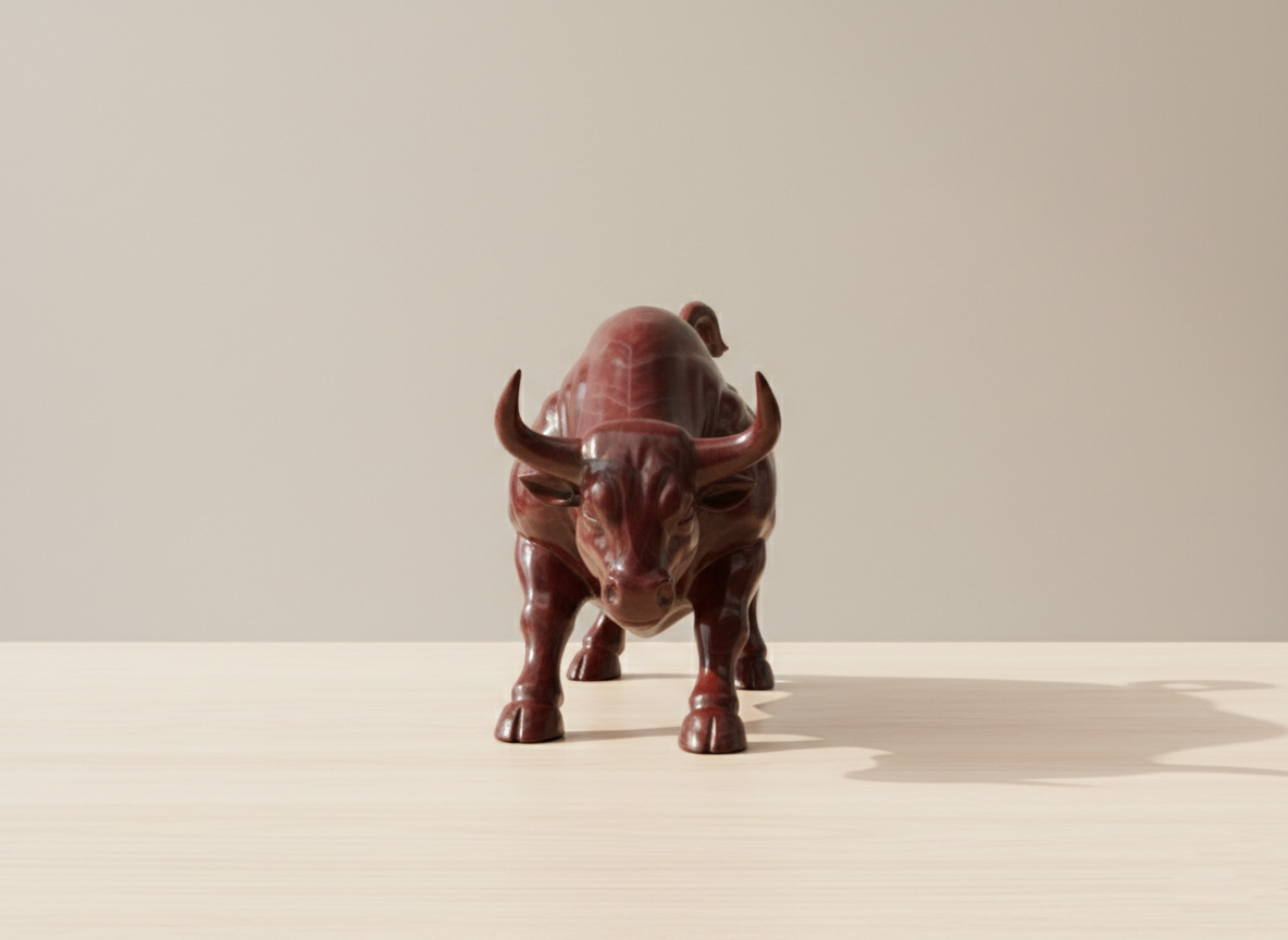 Majestic Bull Statue | Minimalist Strength Decor