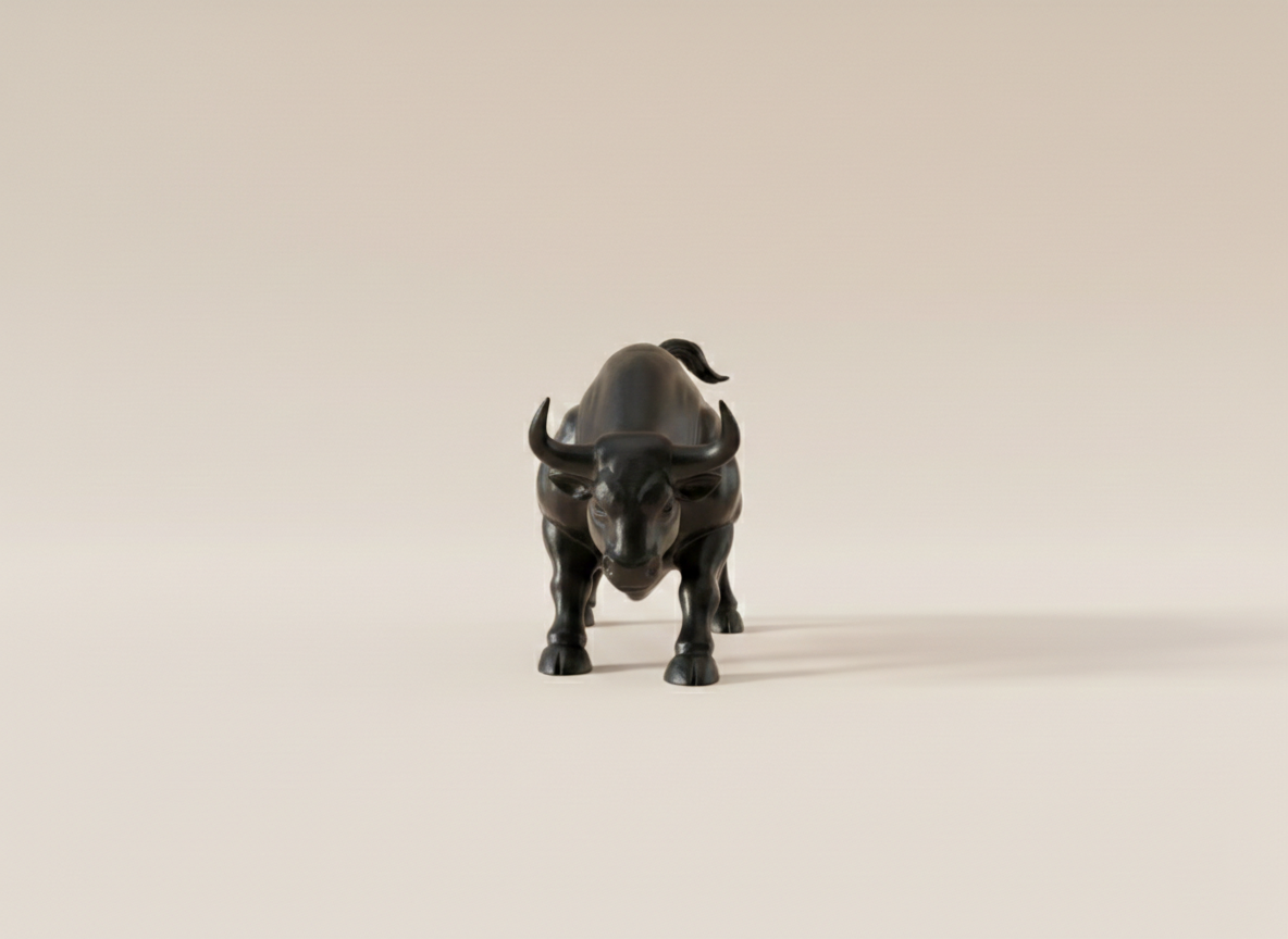 Majestic Bull Statue | Minimalist Strength Decor