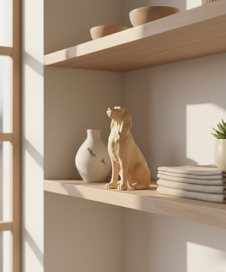 Elegant Spaniel Dog Figurine